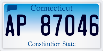 CT license plate AP87046