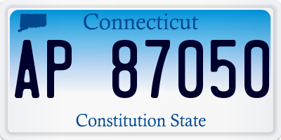 CT license plate AP87050