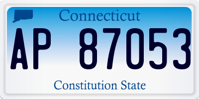 CT license plate AP87053