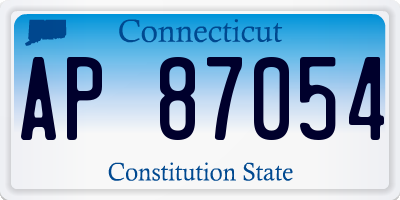 CT license plate AP87054