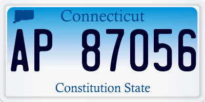CT license plate AP87056