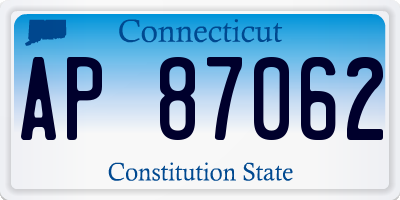 CT license plate AP87062