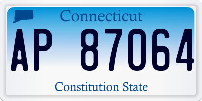 CT license plate AP87064