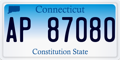CT license plate AP87080