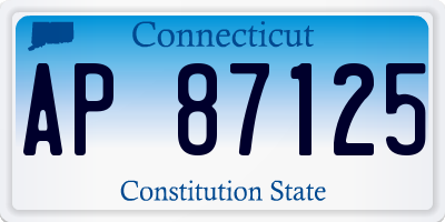 CT license plate AP87125