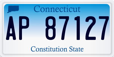 CT license plate AP87127