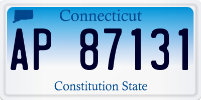 CT license plate AP87131