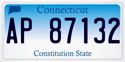 CT license plate AP87132