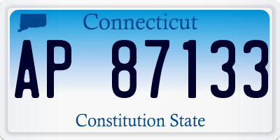 CT license plate AP87133