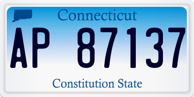 CT license plate AP87137