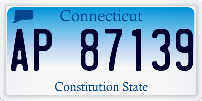 CT license plate AP87139