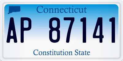 CT license plate AP87141