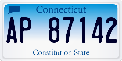 CT license plate AP87142