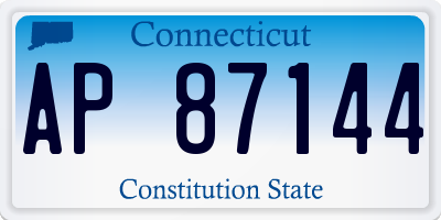 CT license plate AP87144