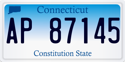 CT license plate AP87145