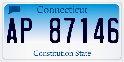CT license plate AP87146
