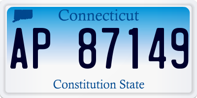 CT license plate AP87149