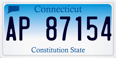 CT license plate AP87154