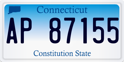 CT license plate AP87155