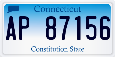 CT license plate AP87156