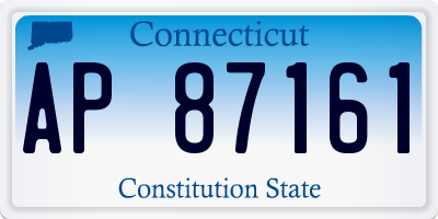 CT license plate AP87161