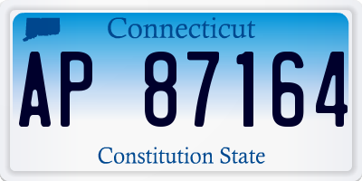 CT license plate AP87164