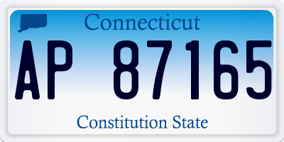 CT license plate AP87165