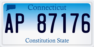 CT license plate AP87176
