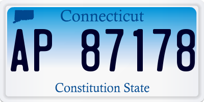 CT license plate AP87178