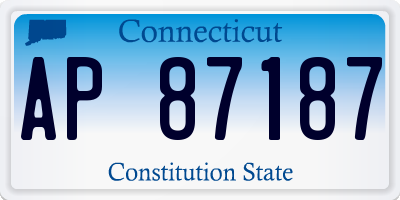 CT license plate AP87187