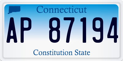 CT license plate AP87194