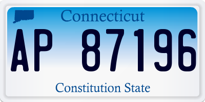 CT license plate AP87196
