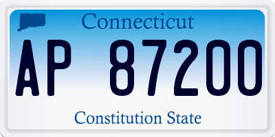 CT license plate AP87200