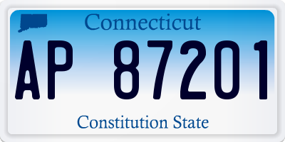 CT license plate AP87201