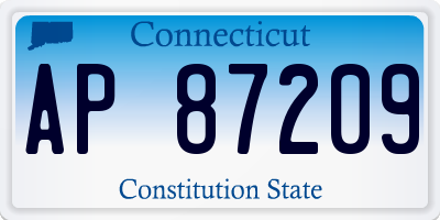 CT license plate AP87209