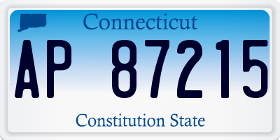CT license plate AP87215
