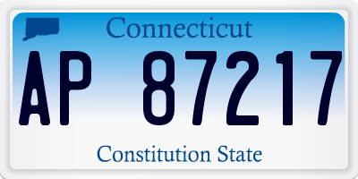 CT license plate AP87217