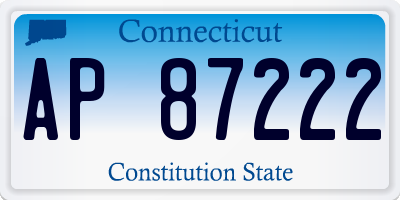 CT license plate AP87222