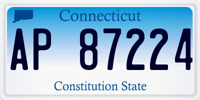CT license plate AP87224