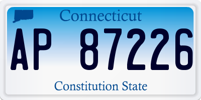 CT license plate AP87226