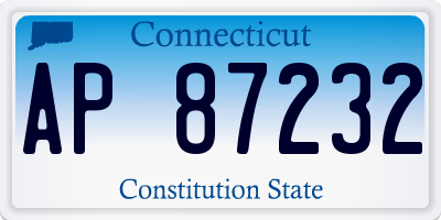CT license plate AP87232