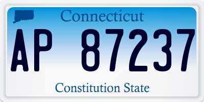 CT license plate AP87237