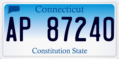 CT license plate AP87240