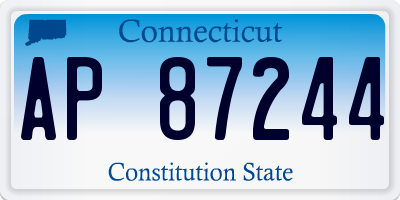 CT license plate AP87244