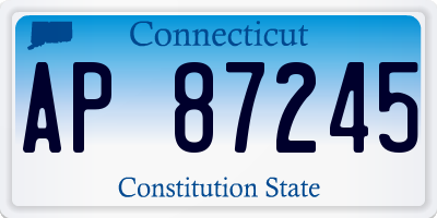 CT license plate AP87245