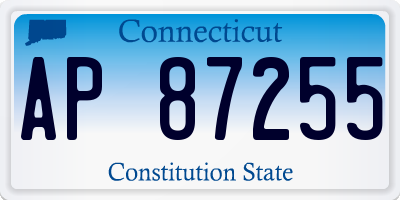 CT license plate AP87255
