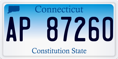 CT license plate AP87260