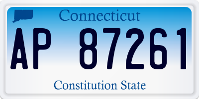 CT license plate AP87261