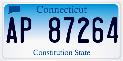 CT license plate AP87264