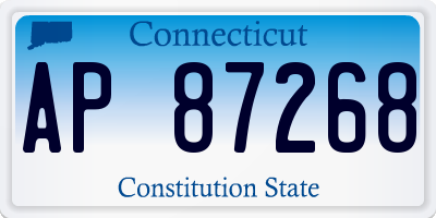 CT license plate AP87268